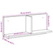 Dulap de perete, lemn vechi, 70x16,5x30 cm, lemn prelucrat - WALTI WALTI