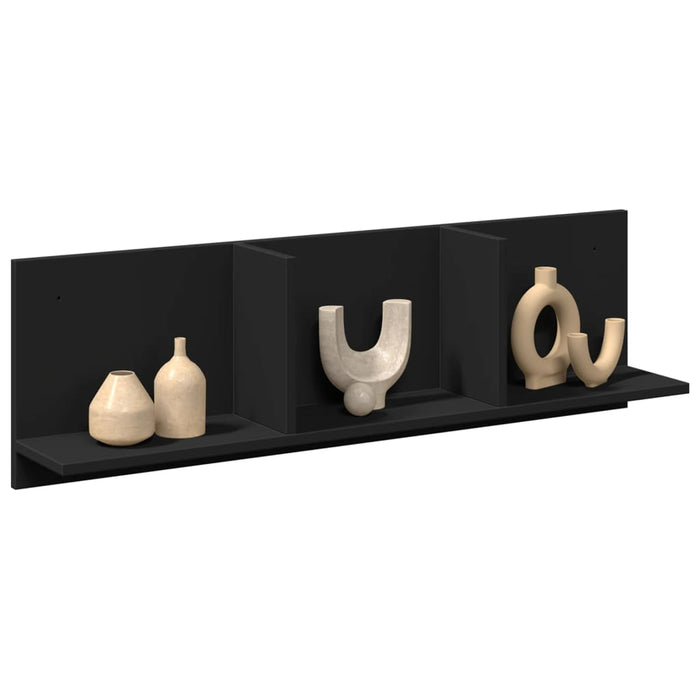Dulap de perete, 100x16,5x30 cm, negru, lemn prelucrat - WALTI WALTI
