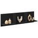 Dulap de perete, 100x16,5x30 cm, negru, lemn prelucrat - WALTI WALTI