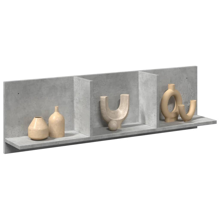 Dulap de perete, gri beton, 100x16,5x30 cm, lemn prelucrat - WALTI WALTI