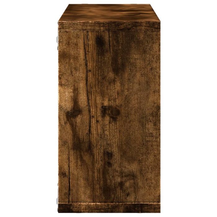 Dulap de perete, stejar fumuriu, 100x16x30 cm, lemn prelucrat WALTI