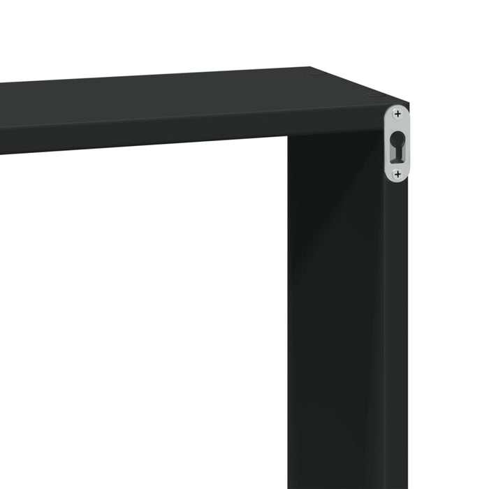 Dulap de perete, negru, 60x16x30 cm, lemn prelucrat WALTI