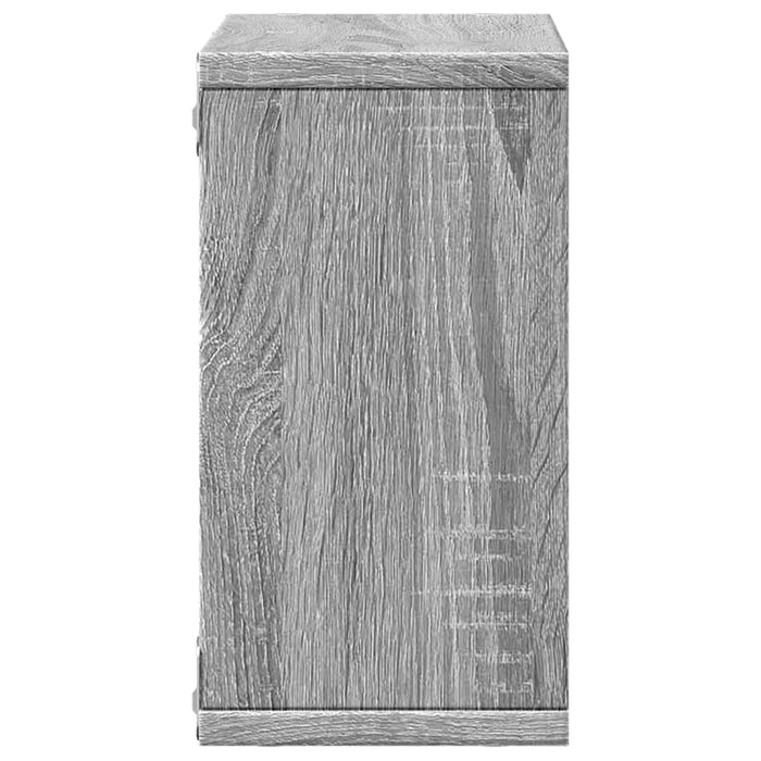 Dulap de perete, gri sonoma, 60x16x30 cm, lemn prelucrat - WALTI WALTI