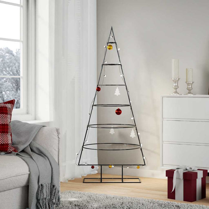 Brad de Crăciun din metal pentru decor, negru, 150 cm - WALTI WALTI