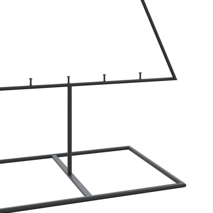 Brad de Crăciun din metal pentru decor, negru, 180 cm - WALTI WALTI