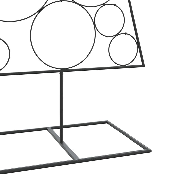 Brad de Crăciun din metal pentru decor, negru, 180 cm WALTI