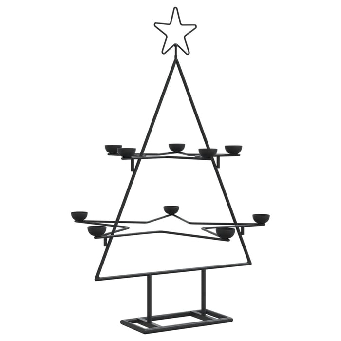 Brad de Crăciun din metal pentru decor, negru, 75 cm - WALTI WALTI