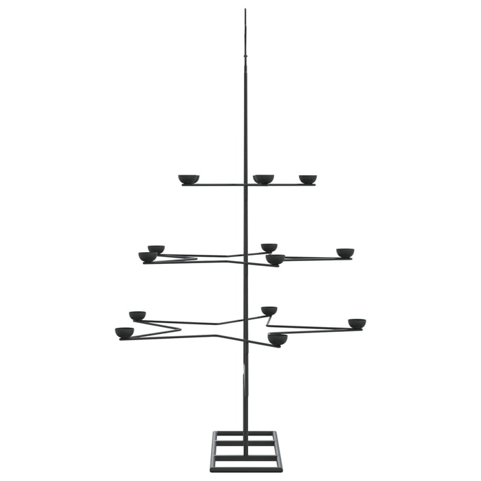 Brad de Crăciun din metal pentru decor, negru, 105 cm - WALTI WALTI