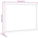 Tablă albă magnetică cu cadru din lemn masiv de pin 40x30 cm - WALTI WALTI