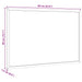 Tablă albă magnetică cu cadru din lemn masiv de pin 60x40 cm - WALTI WALTI