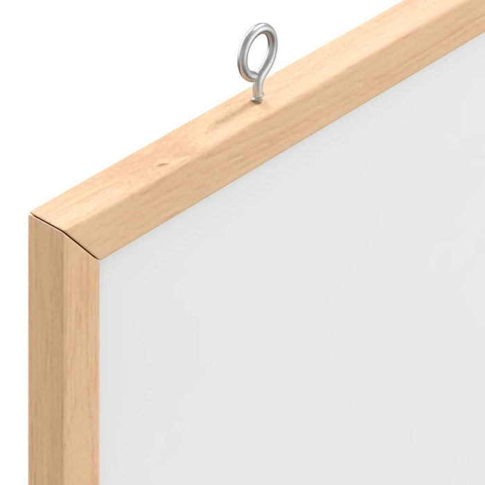 Tablă albă magnetică cu ramă din lemn masiv de pin 60x55 cm WALTI