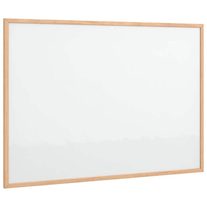 Tablă albă magnetică cu ramă din lemn masiv de pin 80x55 cm WALTI