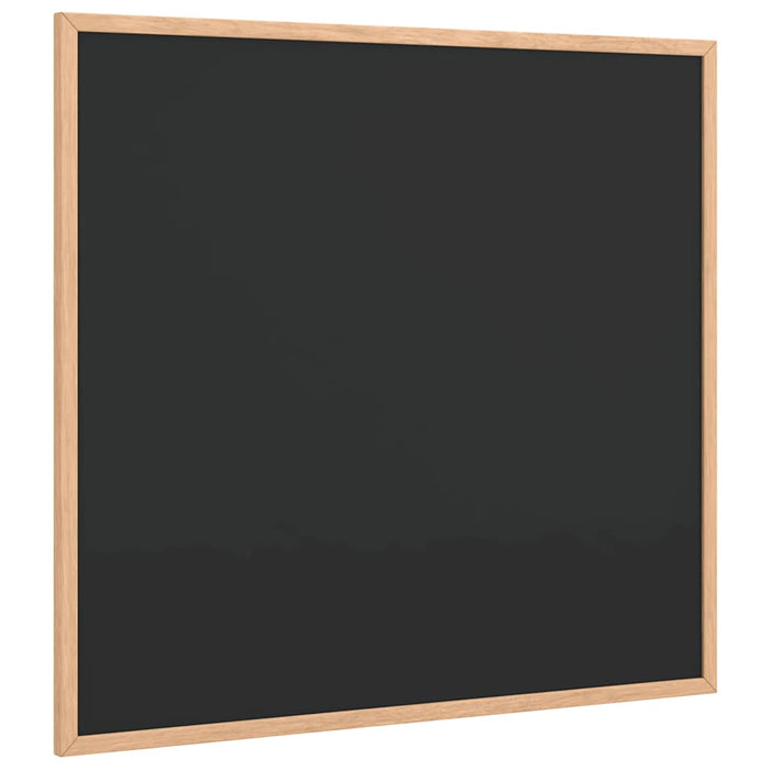 Tablă cu ramă din lemn masiv de pin, neagră, 60x55 cm - WALTI WALTI
