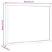 Placă de plută cu cadru din lemn masiv de pin 40x30 cm - WALTI WALTI