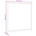 Placă de plută cu cadru din lemn masiv de pin 40x40 cm - WALTI WALTI