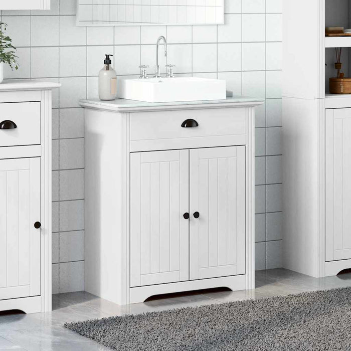 Dulap pentru chiuvetă de baie „BODO” Alb 70x35x80 cm - WALTI WALTI
