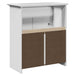 Dulap pentru chiuvetă de baie „BODO” Alb 70x35x80 cm - WALTI WALTI