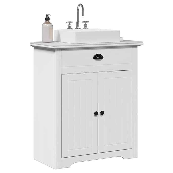 Dulap pentru chiuvetă de baie „BODO” Alb 70x35x80 cm - WALTI WALTI