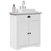 Dulap pentru chiuvetă de baie „BODO” Alb 70x35x80 cm - WALTI WALTI