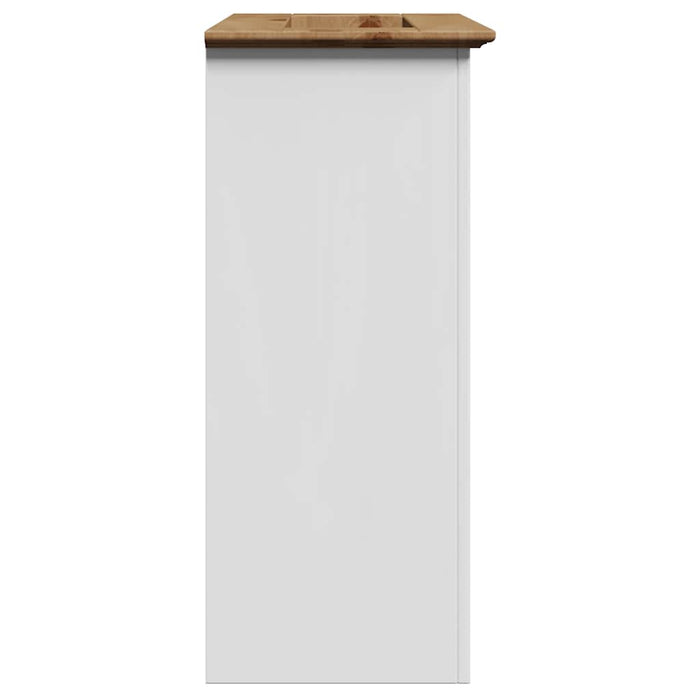 Dulap pentru chiuvetă de baie „BODO” alb și maro 70x35x80 cm - WALTI WALTI