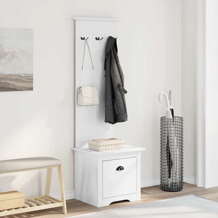 Dulap de hol cu cârlige „BODO” Alb 50x40x157 cm WALTI