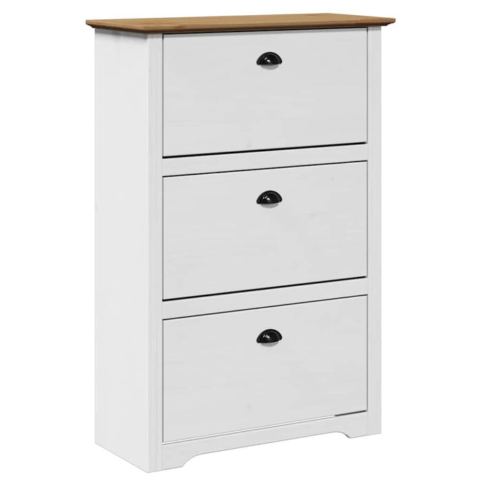 Suport pantofi „BODO” alb și maro 80x35x118 cm - WALTI WALTI
