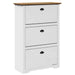 Suport pantofi „BODO” alb și maro 80x35x118 cm - WALTI WALTI
