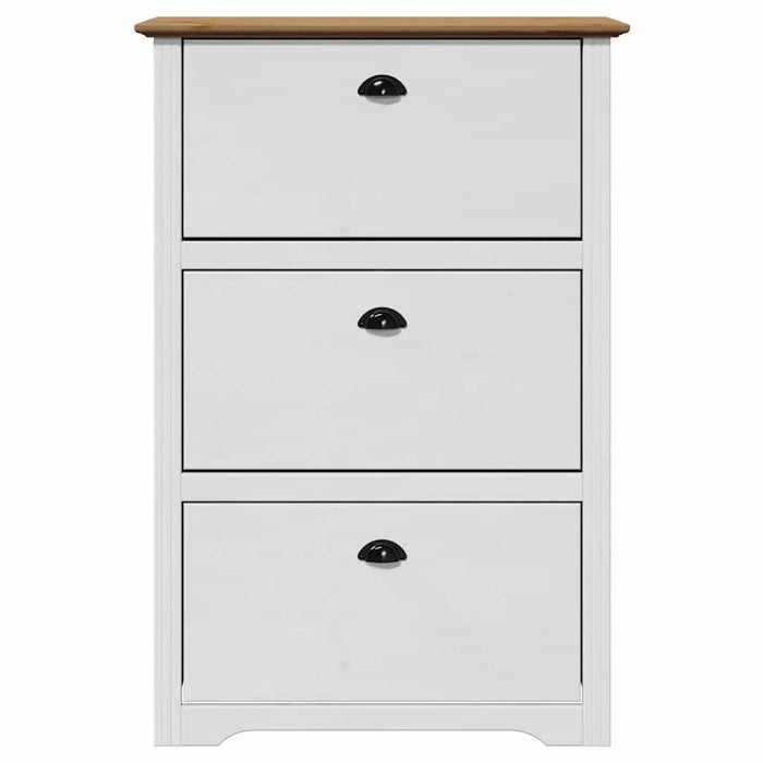 Suport pantofi „BODO” alb și maro 80x35x118 cm - WALTI WALTI