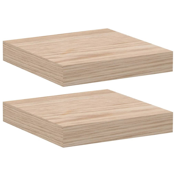 Rafturi plutitoare, 2 buc., 23x23,5x4 cm, lemn prelucrat - WALTI WALTI