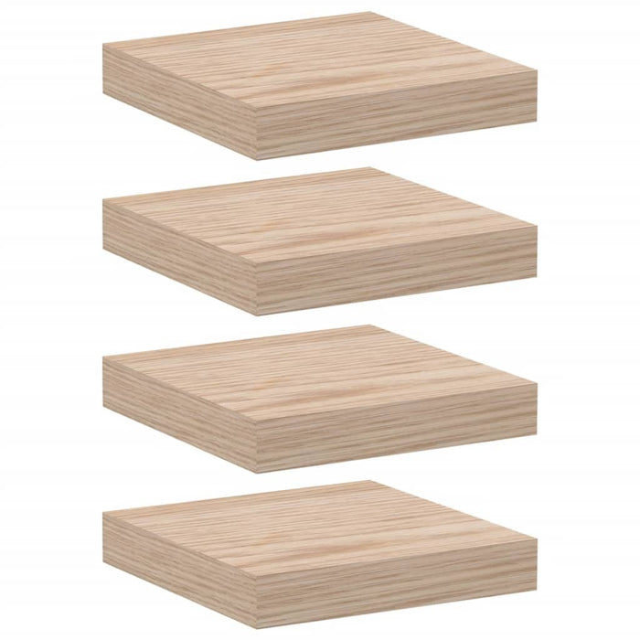Rafturi plutitoare, 4 buc., 23x23,5x4 cm, lemn prelucrat - WALTI WALTI