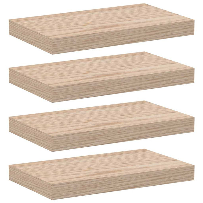 Rafturi plutitoare, 4 buc., 40x23,5x4 cm, lemn prelucrat - WALTI WALTI