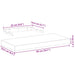 Rafturi plutitoare, 2 buc., 50x23,5x4 cm, lemn prelucrat - WALTI WALTI
