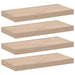 Rafturi plutitoare, 4 buc., 50x23,5x4 cm, lemn prelucrat - WALTI WALTI