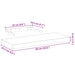 Raft plutitor, 60x23,5x4 cm, lemn prelucrat - WALTI WALTI
