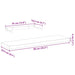 Raft plutitor, 90x23,5x4 cm, lemn prelucrat - WALTI WALTI