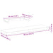 Rafturi plutitoare, 4 buc., 90x23,5x4 cm, lemn prelucrat - WALTI WALTI