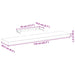 Rafturi plutitoare, 4 buc., 110x23,5x4 cm, lemn prelucrat - WALTI WALTI