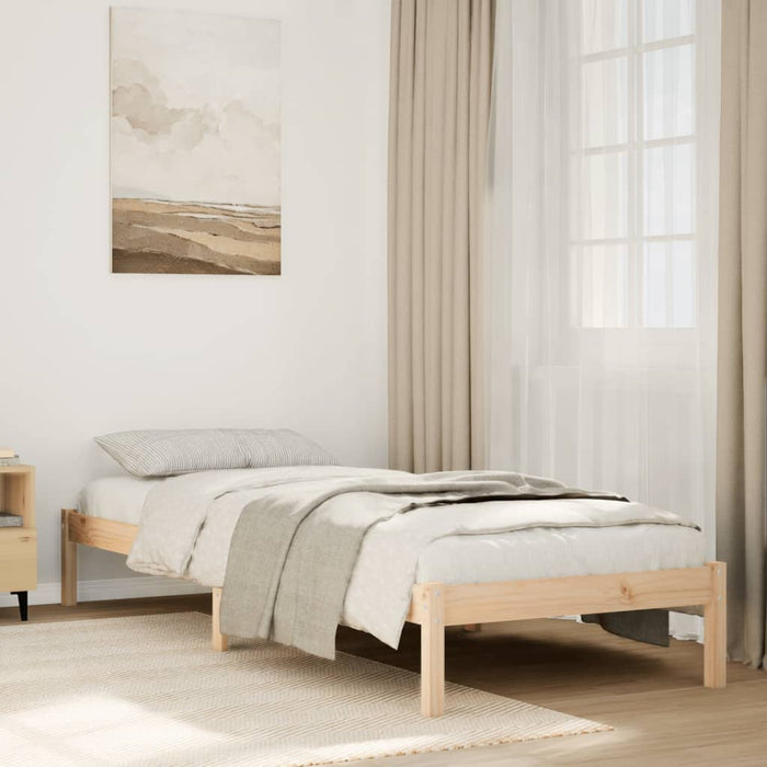 Cadru de pat foarte lung fără saltea, 90x210 cm, lemn masiv pin - WALTI WALTI