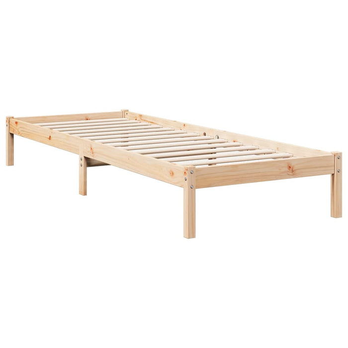 Cadru de pat foarte lung fără saltea, 80x220 cm, lemn masiv pin - WALTI WALTI