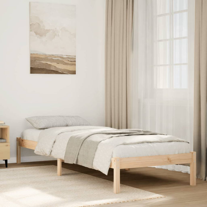 Cadru de pat foarte lung fără saltea, 80x220 cm, lemn masiv pin - WALTI WALTI