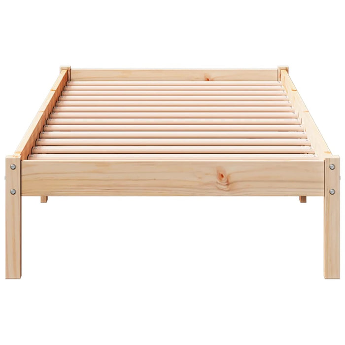 Cadru de pat foarte lung fără saltea, 90x220 cm, lemn masiv pin - WALTI WALTI