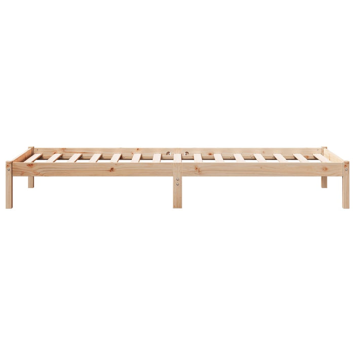 Cadru pat foarte lung fără saltea, 100x220 cm, lemn masiv pin - WALTI WALTI