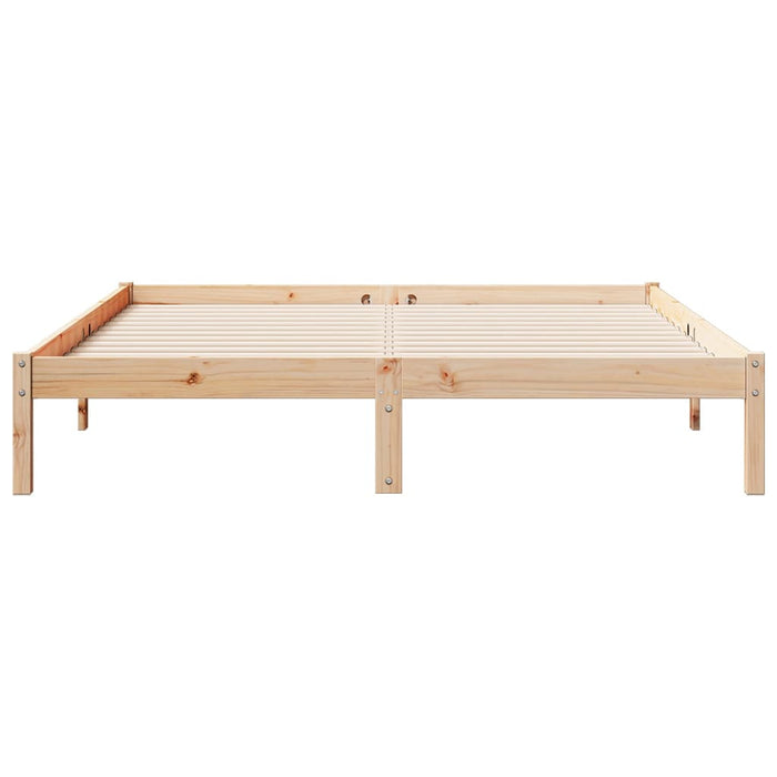 Cadru pat foarte lung fără saltea, 140x220 cm, lemn masiv pin - WALTI WALTI
