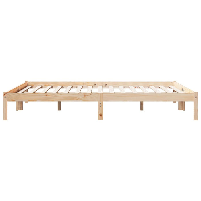 Cadru pat foarte lung fără saltea, 140x220 cm, lemn masiv pin - WALTI WALTI