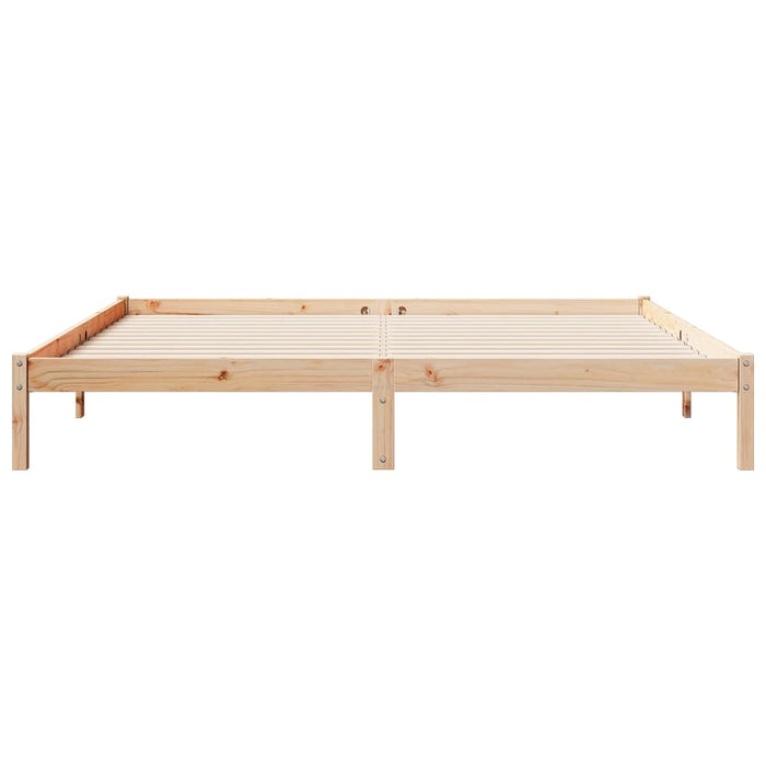 Cadru pat foarte lung fără saltea, 200x220 cm, lemn masiv pin - WALTI WALTI