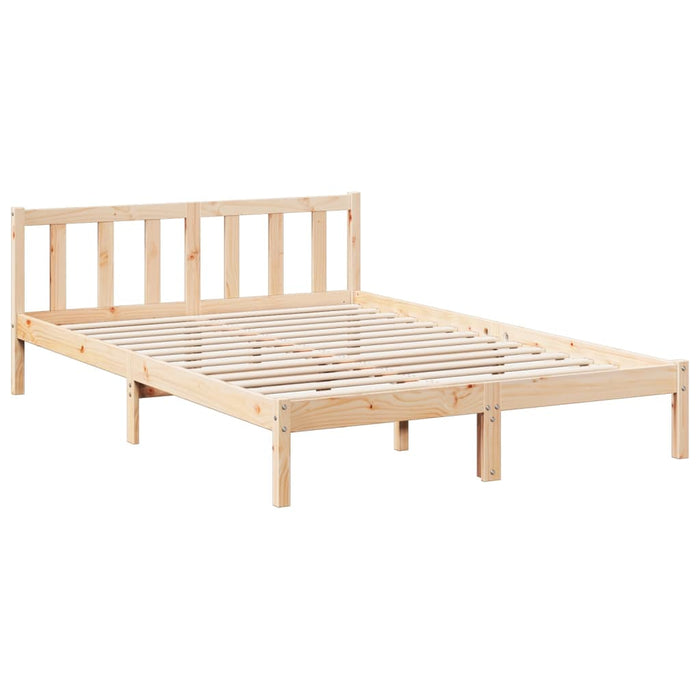 Cadru pat foarte lung fără saltea, 140x210 cm, lemn masiv pin - WALTI WALTI