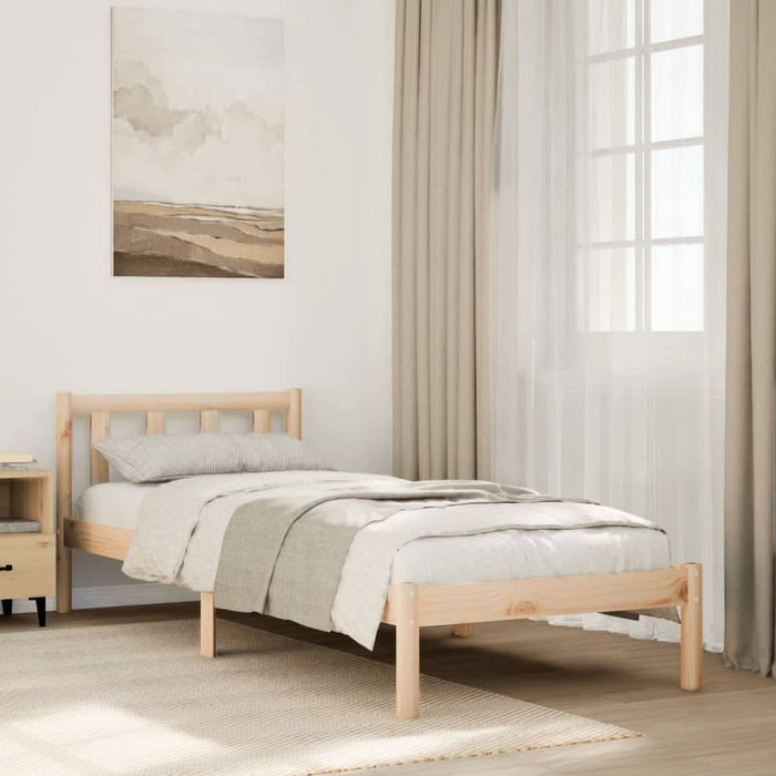 Cadru de pat foarte lung fără saltea, 80x220 cm, lemn masiv pin - WALTI WALTI