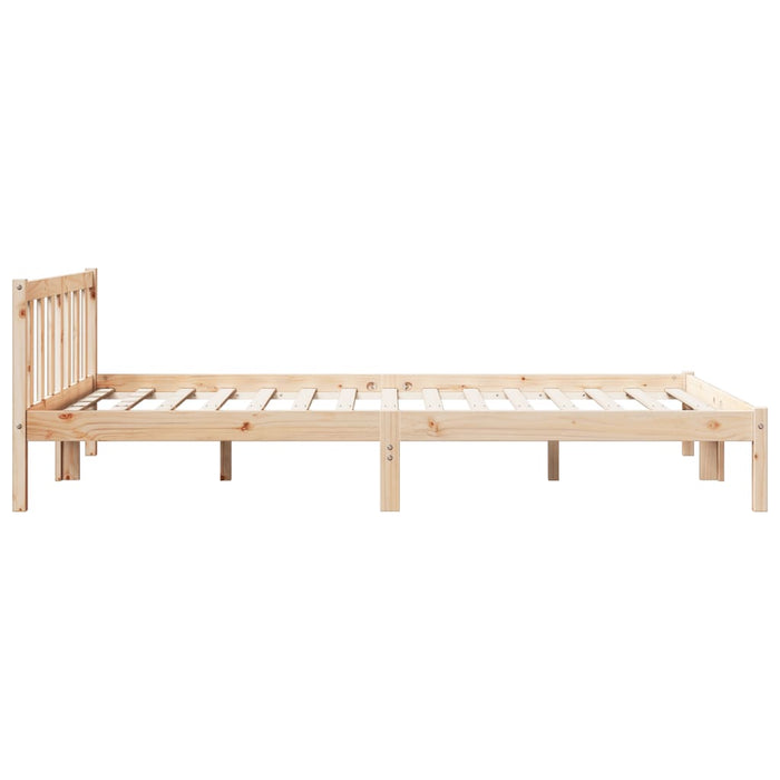 Cadru pat foarte lung fără saltea, 140x220 cm, lemn masiv pin - WALTI WALTI