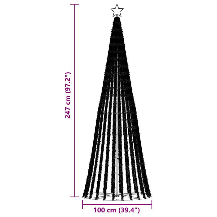 Pom de Crăciun LED 475 LED-uri Albastru 247 cm - WALTI WALTI