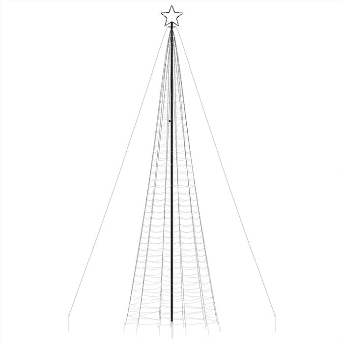 Pom de Crăciun LED cu țepi 1534 LED-uri Alb Cald 500 cm - WALTI WALTI